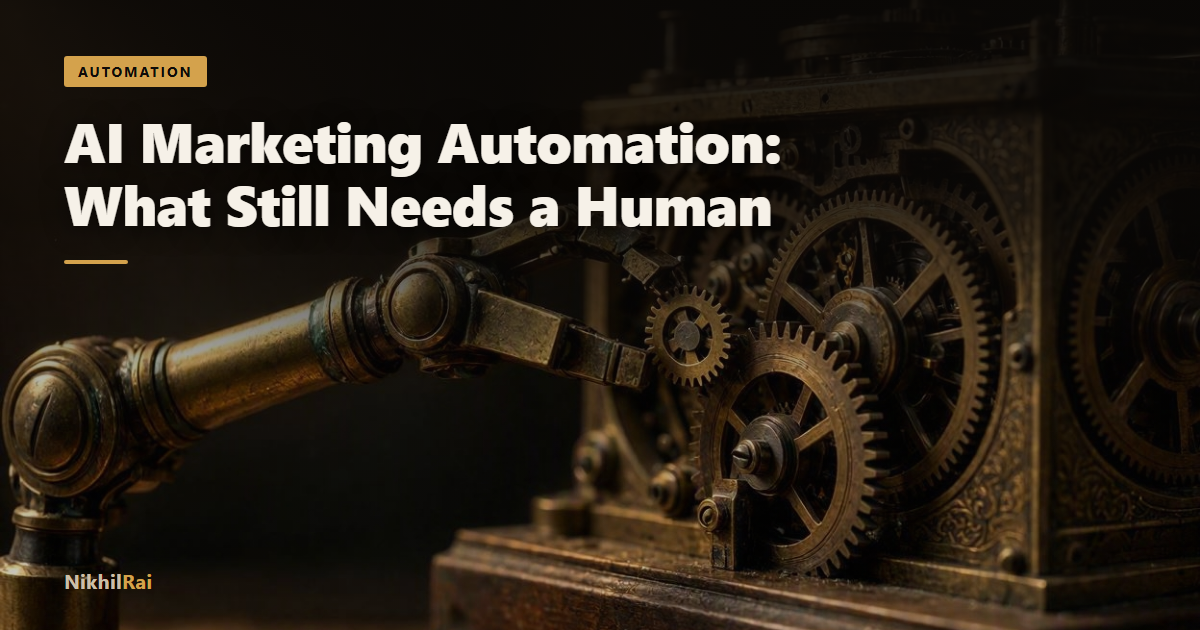 AI Marketing Automation: What's Actually Automated (and What Still Needs You)