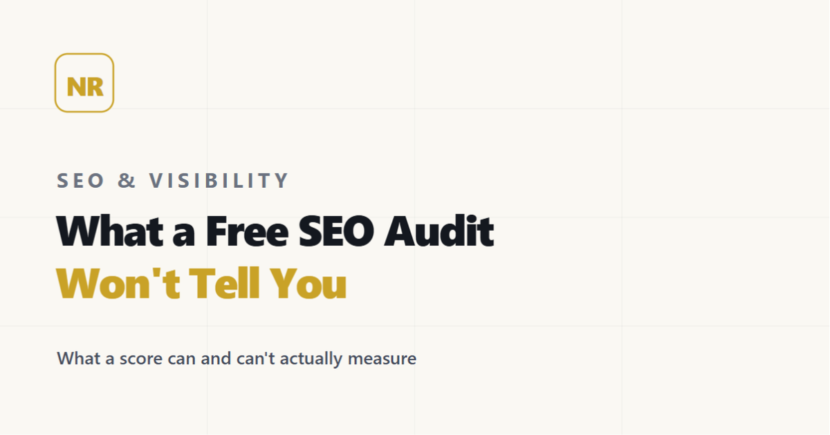 What a Free SEO Audit Won't Tell You