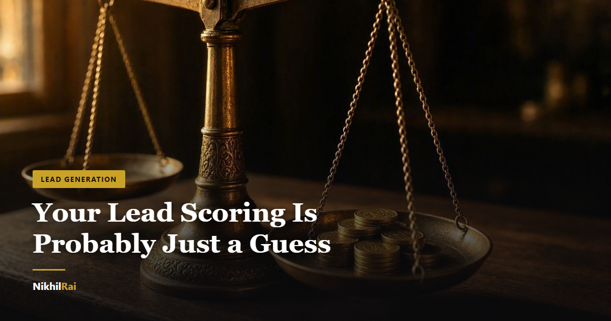 Lead Scoring: How to Actually Prioritize Which Leads to Chase