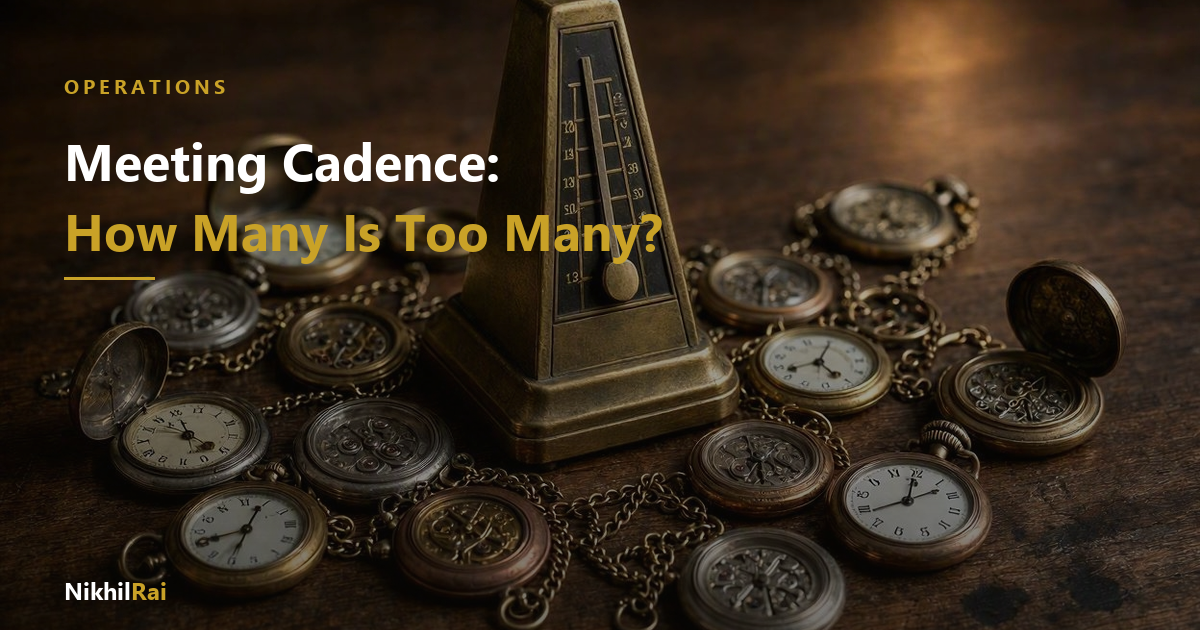 Meeting Cadence: How Many Recurring Meetings Is Too Many