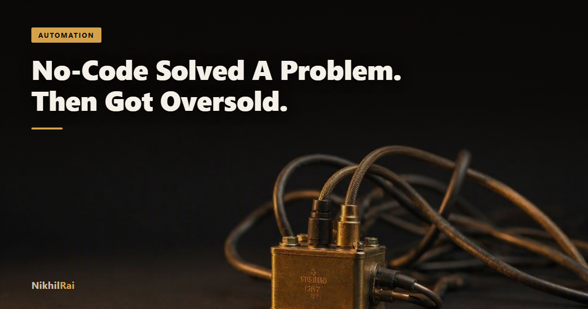 No-Code Automation: When It's Enough (and When You Need an Engineer)