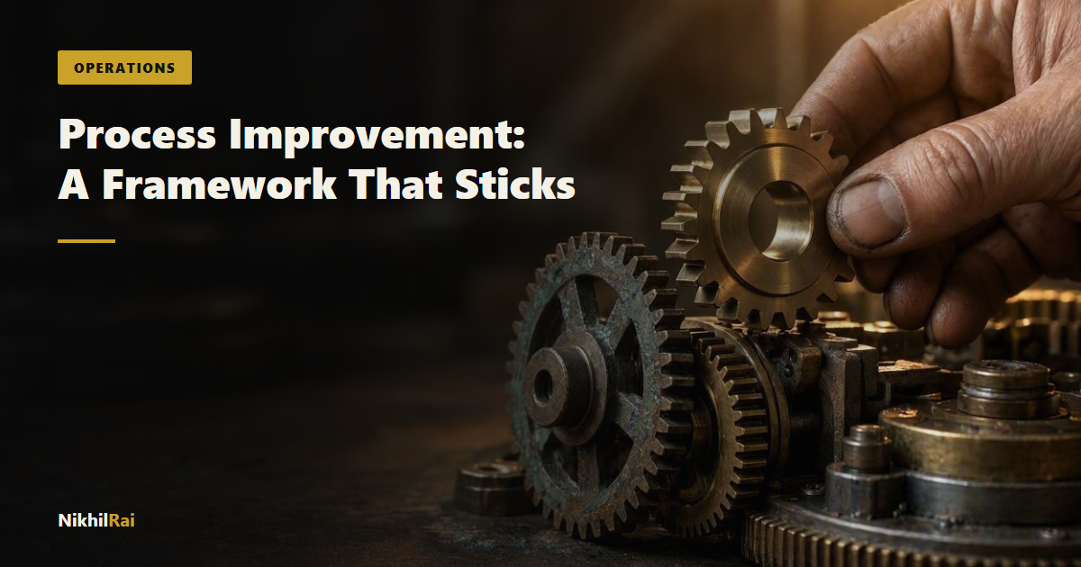 Process Improvement: A Framework That Actually Survives Contact With a Real Team