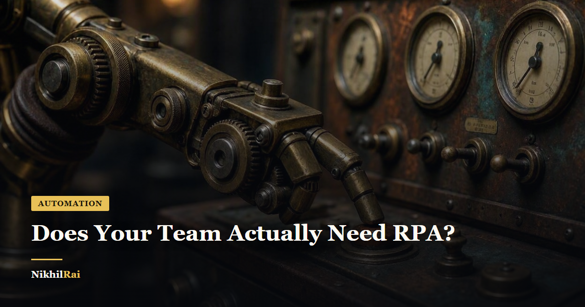 Robotic Process Automation: What It Actually Is (and When a Small Team Needs It)